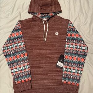 Hooey | Brown Aztec Hoodie | Medium